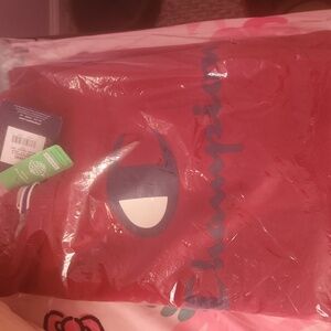 Mens red champion sweatshirt